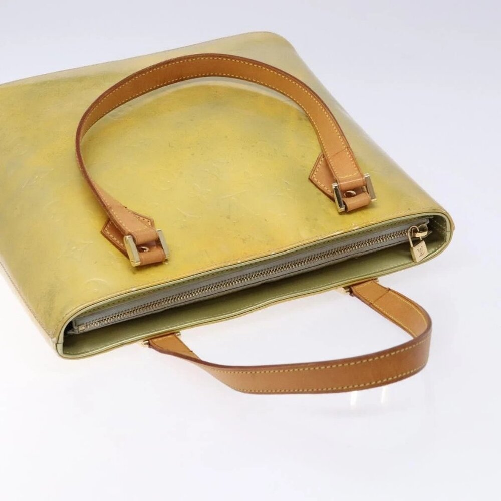 LOUIS VUITTON Monogram Vernis Houston Hand Bag Gris - Picture 10 of 16
